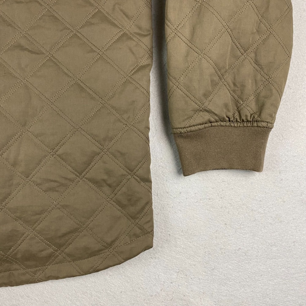 BYLT Premium Jacket Bomber Hi-Lo Reversible brown Gray Quilted Full Zip XL - Picture 7 of 15